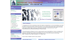 Desktop Screenshot of adjuryresearch.com