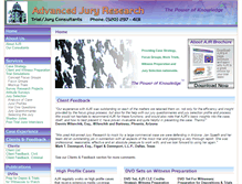 Tablet Screenshot of adjuryresearch.com